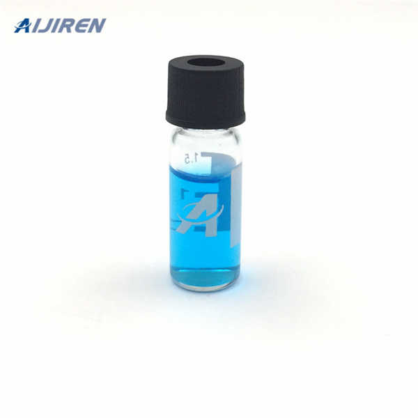 Discounting 5.0 borosilicate vial sample with screw caps on stock